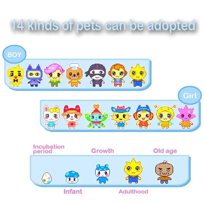 Tamagotchi Electronic Virtual Pet With Color Screen Game Pocket Interactive Virtual Pet Dating Game Machine Kids Game Toys Girls